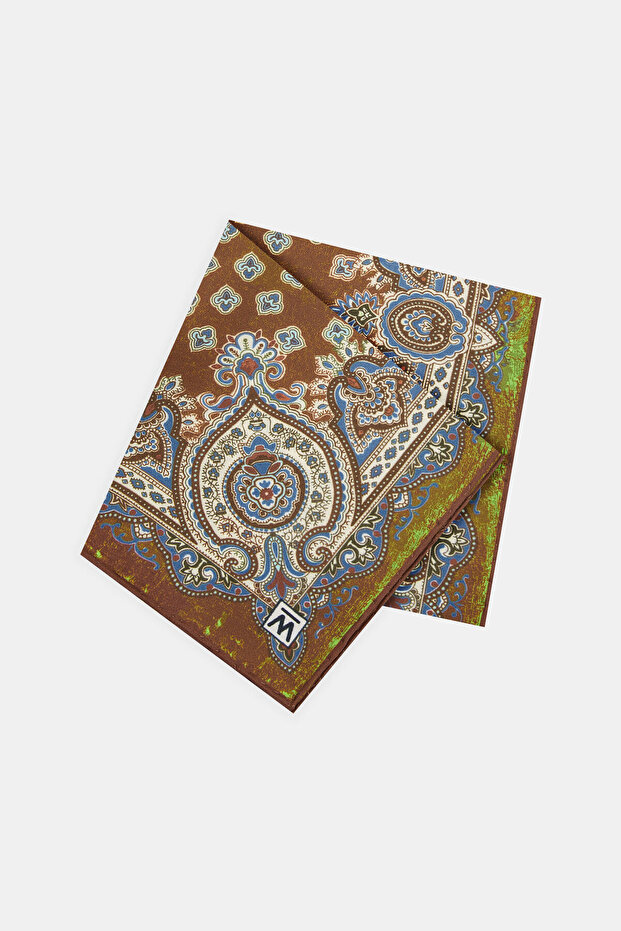 KAHVE İPEK MENDİL - 2