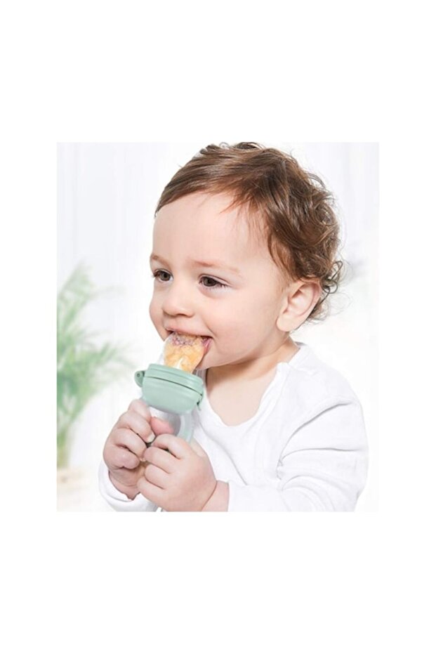 Feeding Pacifier for Fresh Food, Soft Silicone, Green, Size S, 6-12 Months - 2