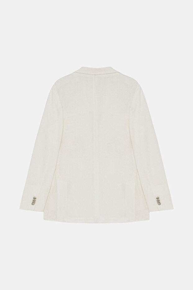 BEYAZ DÜĞMELİ CEKET - 2