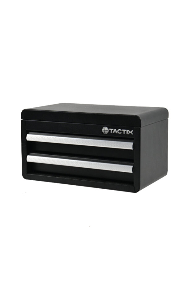 Mini 2-Drawer Rectangular Durable and Sturdy Steel Tool Box - 1