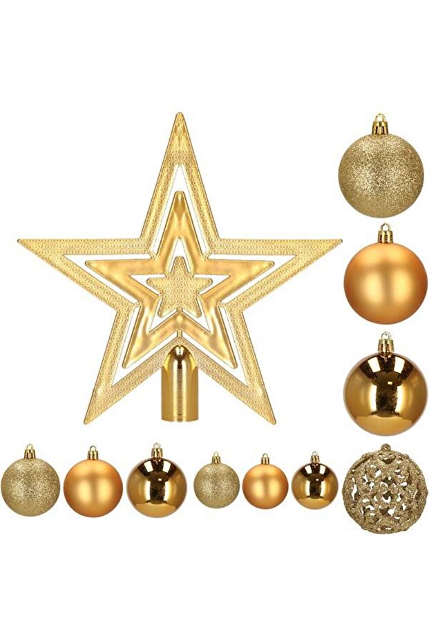 Коледна украса - Златисто - 10