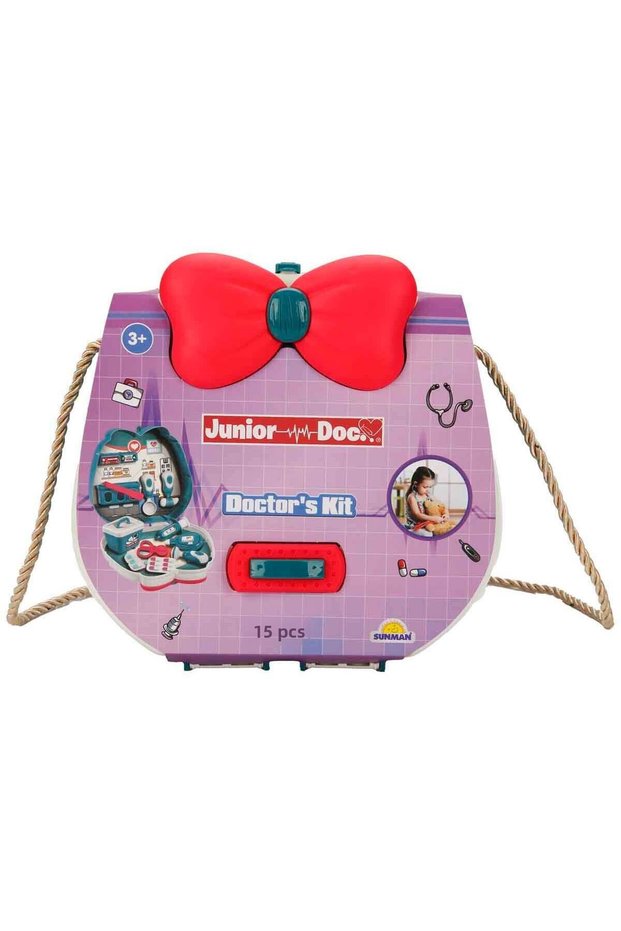 Ribboned Halterneck Doctor Bag Set 15 Piece Toy 3+ Years Old