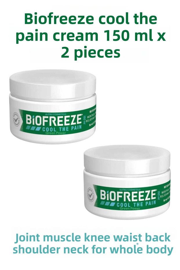 Biofreeze cream 150 ml 2 pieces - biofreeze cool the pain massage cream 150 ml