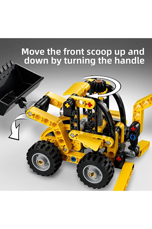 ®   Technic Backhoe Loader 42197 - Toy Construction Vehicle Building Set for Kids Ages 7+ (104P) - 6