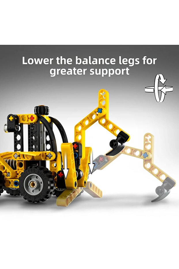 ®   Technic Backhoe Loader 42197 - Toy Construction Vehicle Building Set for Kids Ages 7+ (104P) - 7