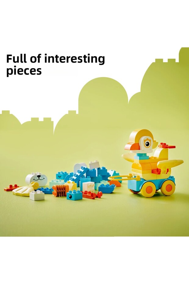 ®   Duplo ®   Town 3 in 1 Wheeled Animals 10448 - 2+ Educational Toy Construction Set (58P) - 7