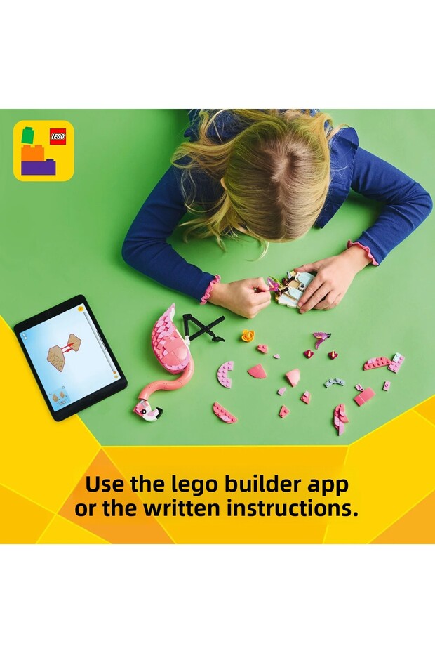 ®   مجموعة إنشاء الحيوانات البرية 3 في 1: فلامنغو وردي 31170 - مجموعة ألعاب للأطفال فوق 8 سنوات (288 قطعة) - 9