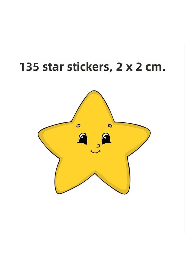 Star 135 Pieces Label Sticker