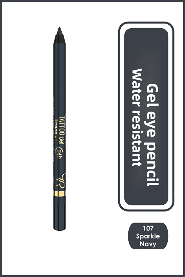 Tattoo Gel Eyepencil - 108 Deep Plum - Long-Lasting Purple Gel Eyepencil