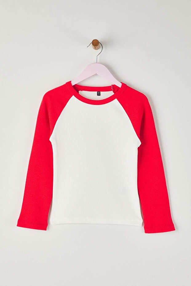 Siyah-Kırmızı 2'li Pamuklu Slogan Baskılı 23 Nisan RegularKız Çocuk Örme T-Shirt TKDAW26TS00008 - 3