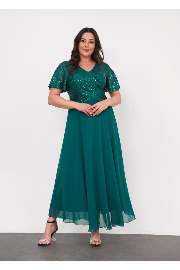 Rochie eleganta Fabiana, culoare verde