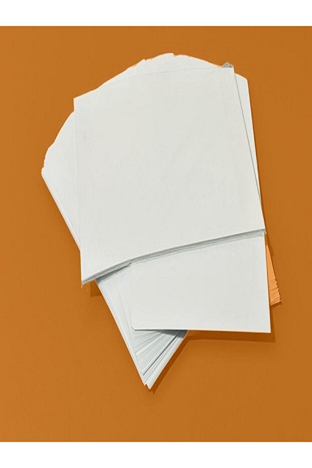 Arkası Kesikli Kuşe Çıkartma Kağıt Yapışkanlı Etiket Parlak Kuşe A4 Ebat 100 Adet - 5