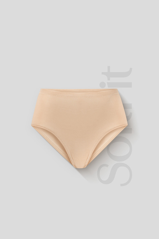 İz Yapmayan Basic Kadın Yüksek Bel Bato Külot Modal Pamuk 6'lı - SoftFit - 2