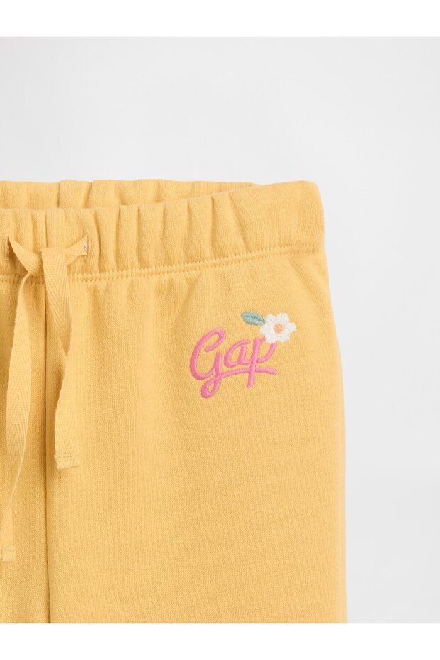 Kız Bebek Hardal Relaxed Logo Pull-On Jogger Eşofman Altı - 2