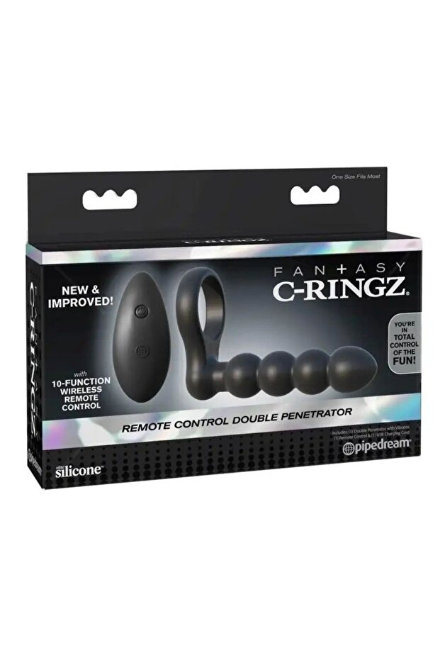 Fantasy C-Ringz Remote Control Double Penetrator Anal Vibratör - 2