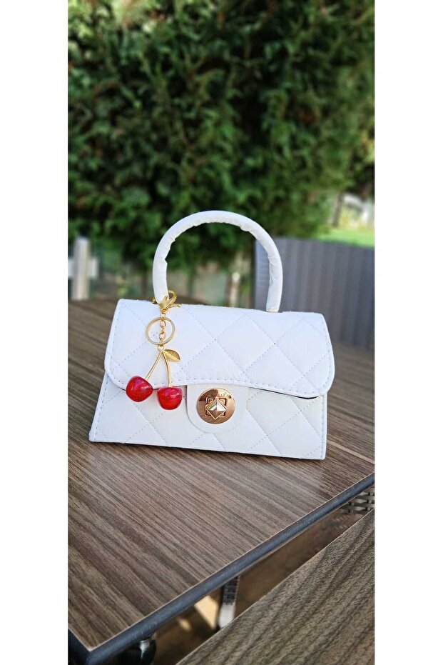 Box Baklava Slice with Gold Chain Detail and Cherry Charm as a Gift