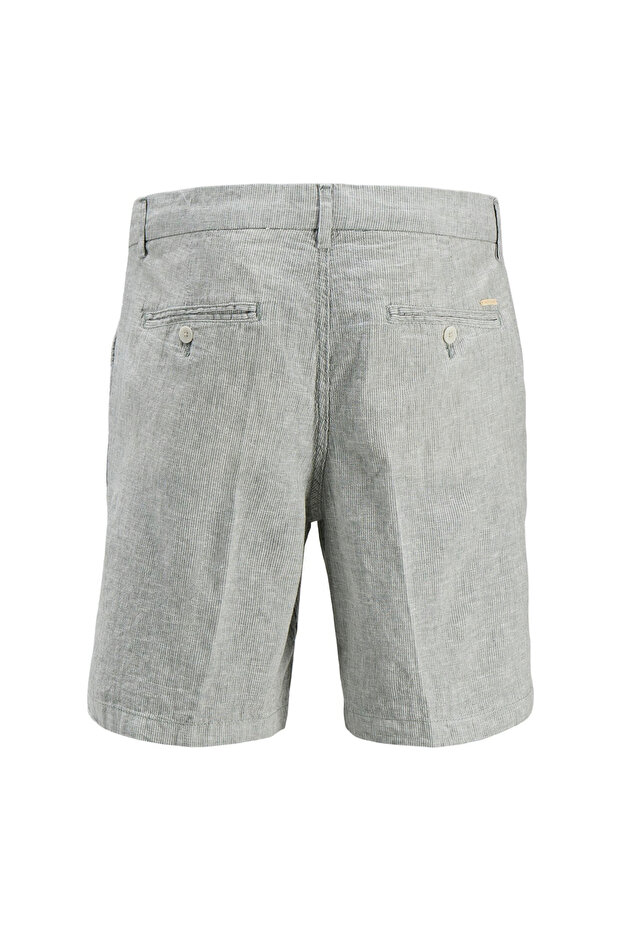 Haki Erkek Tapered Fit Chino Şort JPSTACE JJCAIRO LINEN BLEND - 4