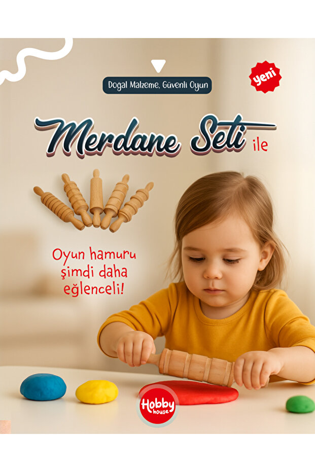 Ahşap Merdane Seti 5'li - 3