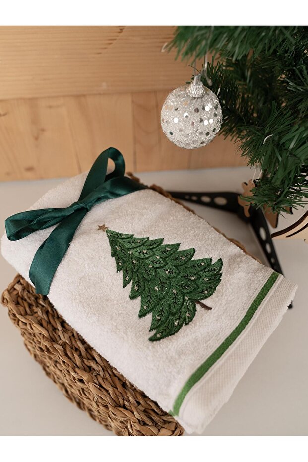 Cotton 2-Piece Cute Embroidered Gift Towel Set