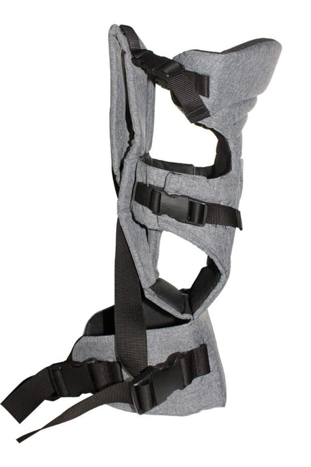 Plus Bel & Sırt Destekli Ergonomik Kanguru Çok Yönlü Ayarlanabilir GRİ - 7