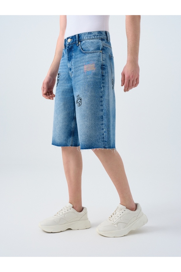 Baggy Fit Erkek Şort - 3