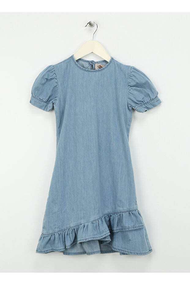 Plain Light Blue Girl's Standard Dress 242 Lcg 144003 Cordella 1 Light Blu