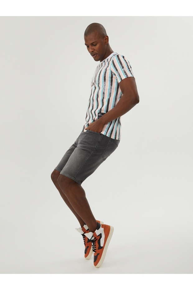 Slim Fit Erkek Şort - 4