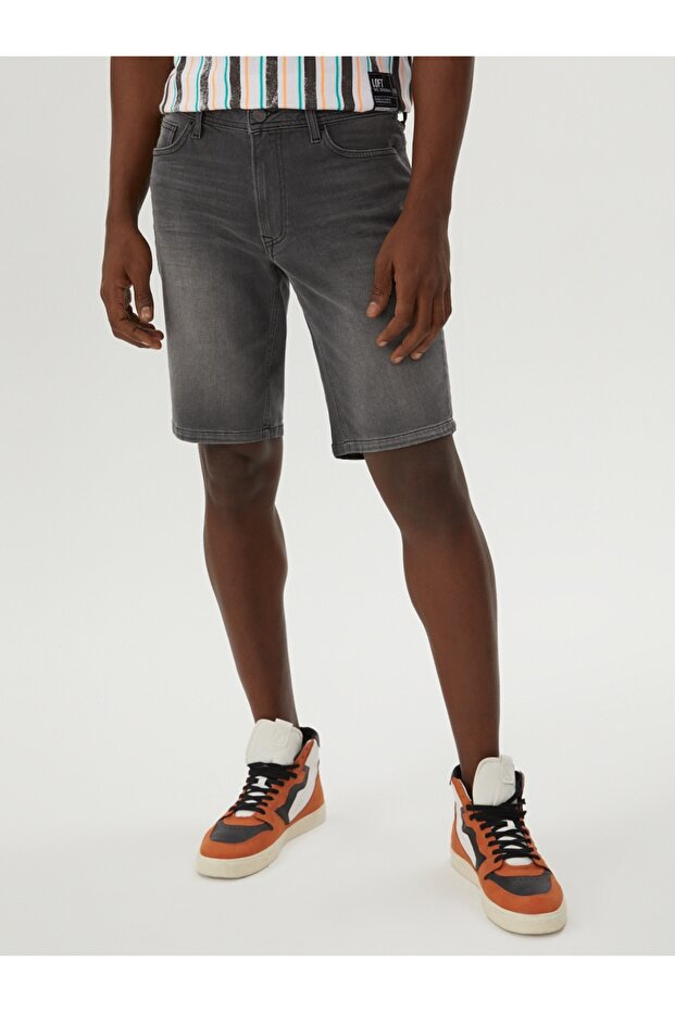 Slim Fit Erkek Şort - 1