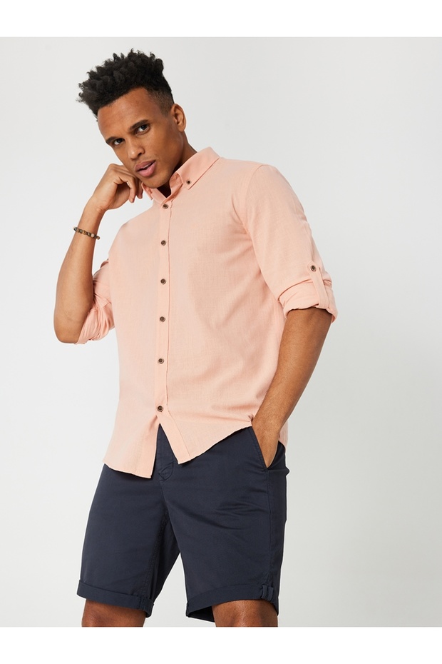 Regular Fit Erkek Gömlek U.kol - 4