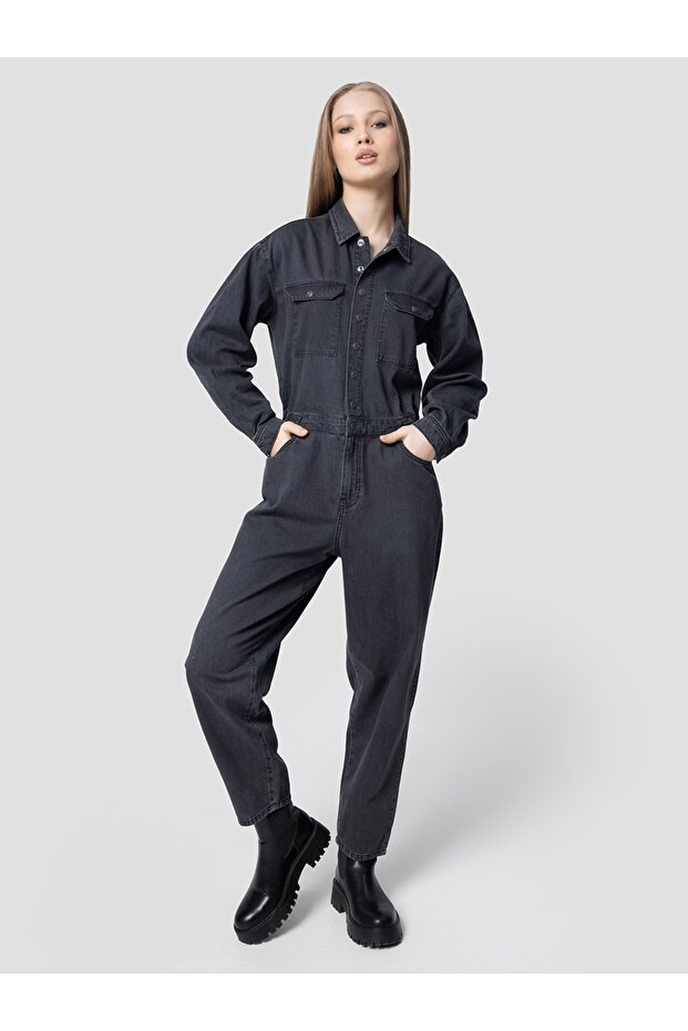 Regular Fit Kadın Tulum - 1