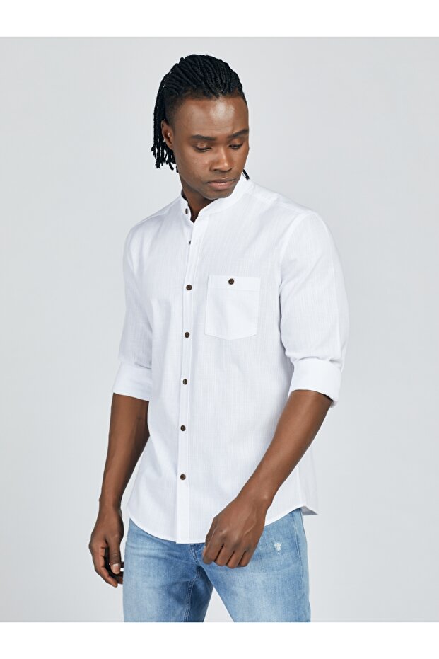 Regular Fit Erkek Gömlek U.kol - 4