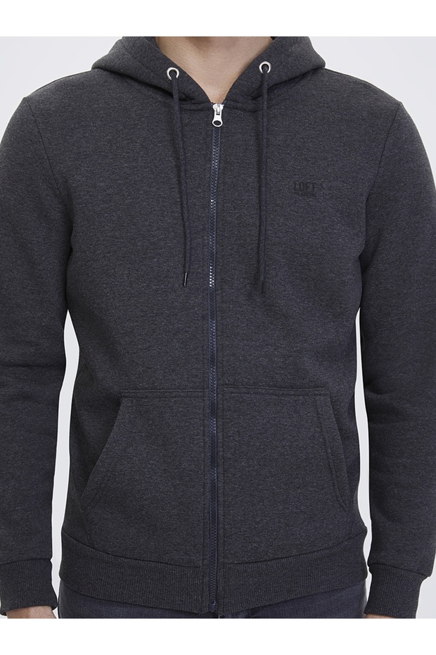 Lf 2023027 Anthracıte Melange M Sweatshırt - 2