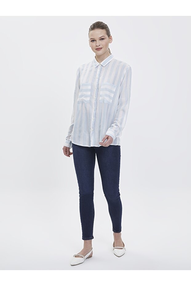 Regular Fit Kadın Gömlek U.kol - 4