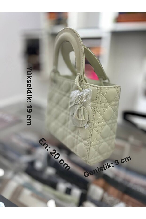 Bej Aksesuar Detaylı El Çantası - 2