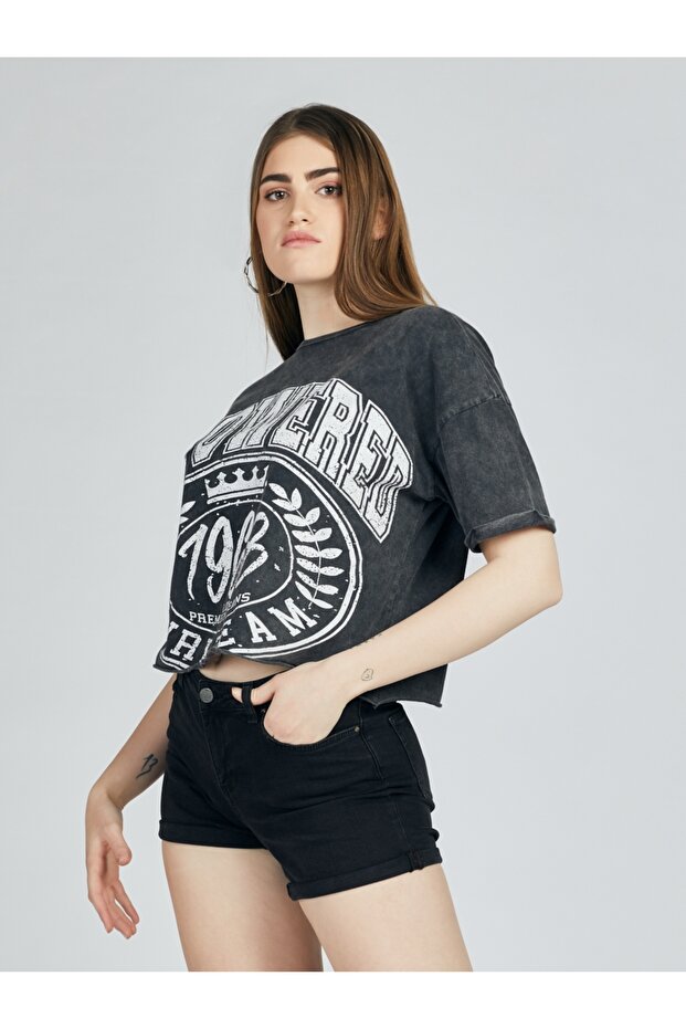 Slim Fit Kadın Şort - 5