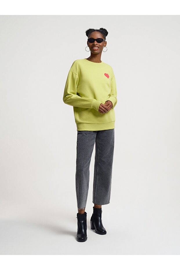 Oversize Kadın Sweatshirt - 4