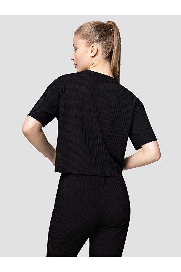 Long Crop Kadın Tshirt K.kol - 3