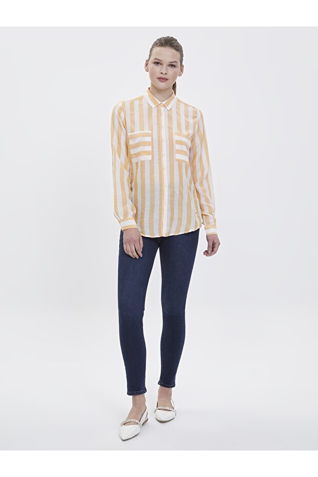 Regular Fit Kadın Gömlek U.kol - 4