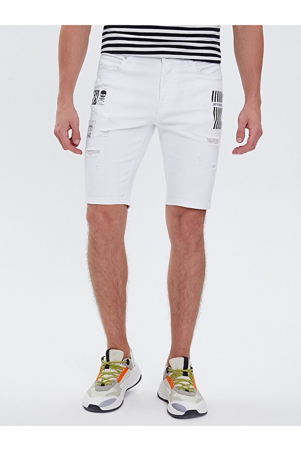 Slim Fit Erkek Şort - 4