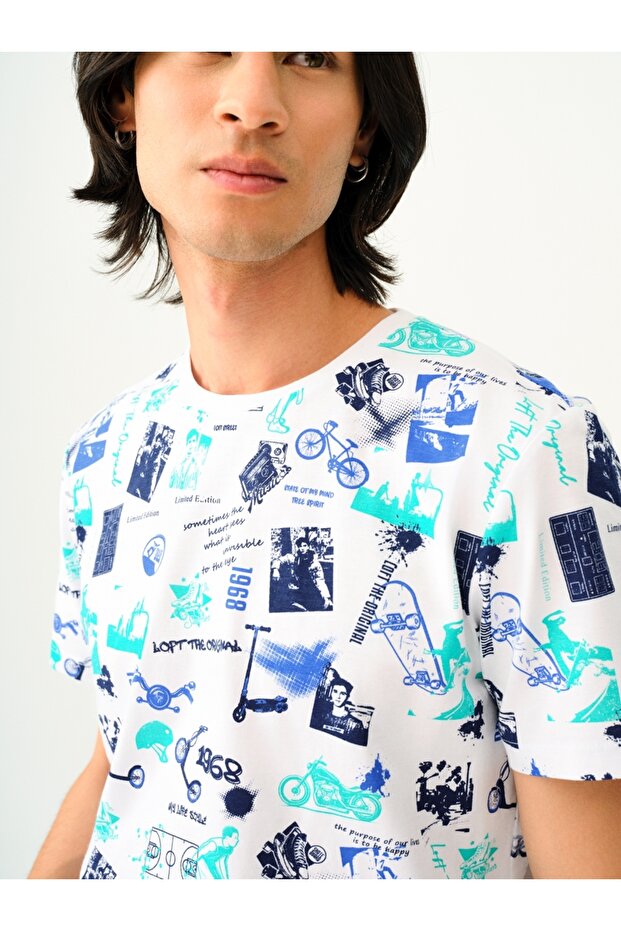 Erkek Baskılı Tişört - 4