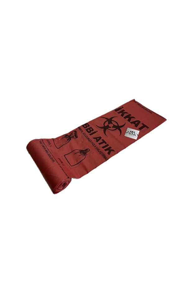 Tıbbi Atık Poşeti 55x60 5'li Rulo 100 Mikron - 3