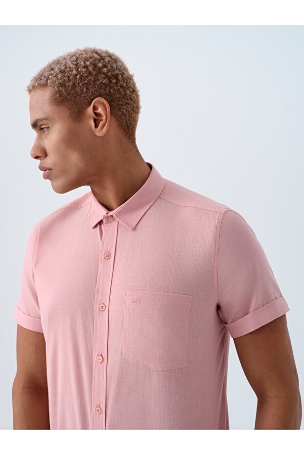 Regular Fit Erkek Gömlek K.kol - 4