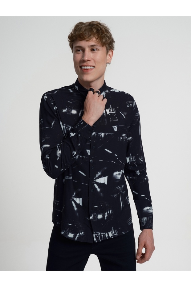 Regular Fit Erkek Gömlek U.kol - 2