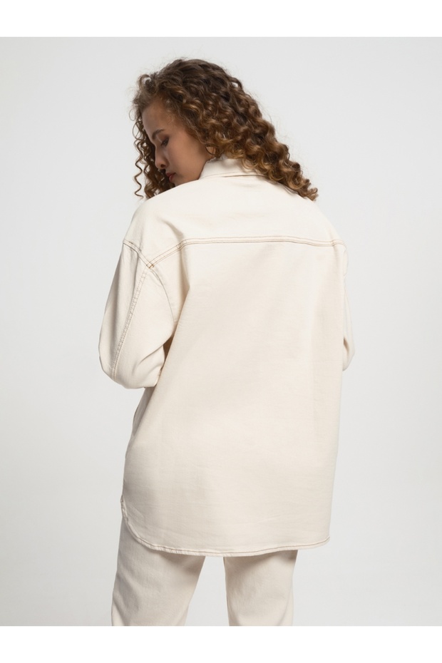 Oversize Kadın Gömlek U.kol - 3