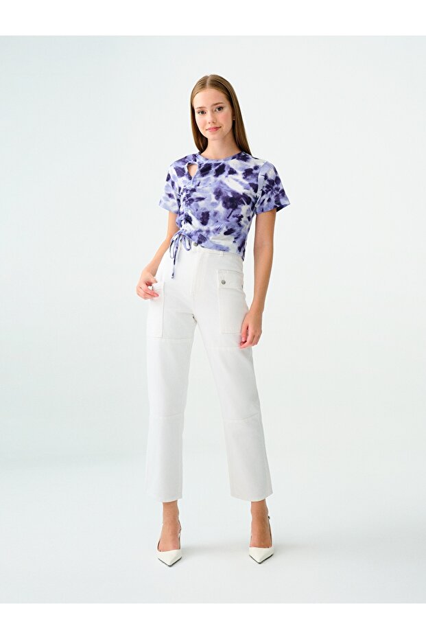 Long Crop Kadın Tshirt K.kol - 2