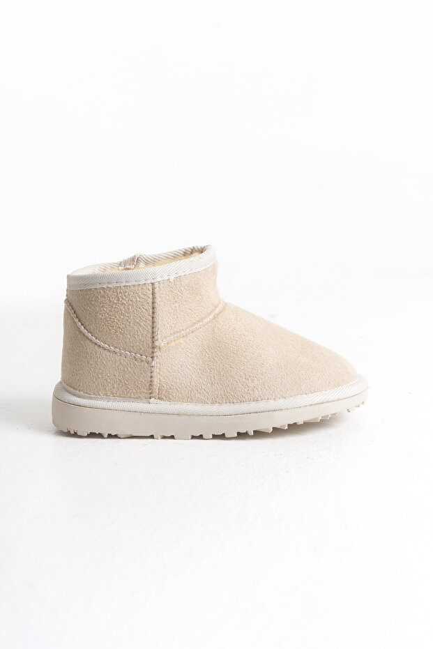 Baby Girl Tan Cinnamon Ultra Mini Suede Fur Lined Winter Thick Sole Children's Boots