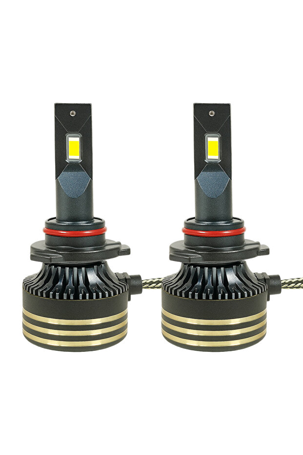 مصابيح أمامية LED M8 Pro - ١٣٠ واط، ٣٠٠٠٠ لومن، فائقة السطوع، ٦٥٠٠ كلفن، بيضاء، مجموعة تحويل السيارة (٩٠٠٥)