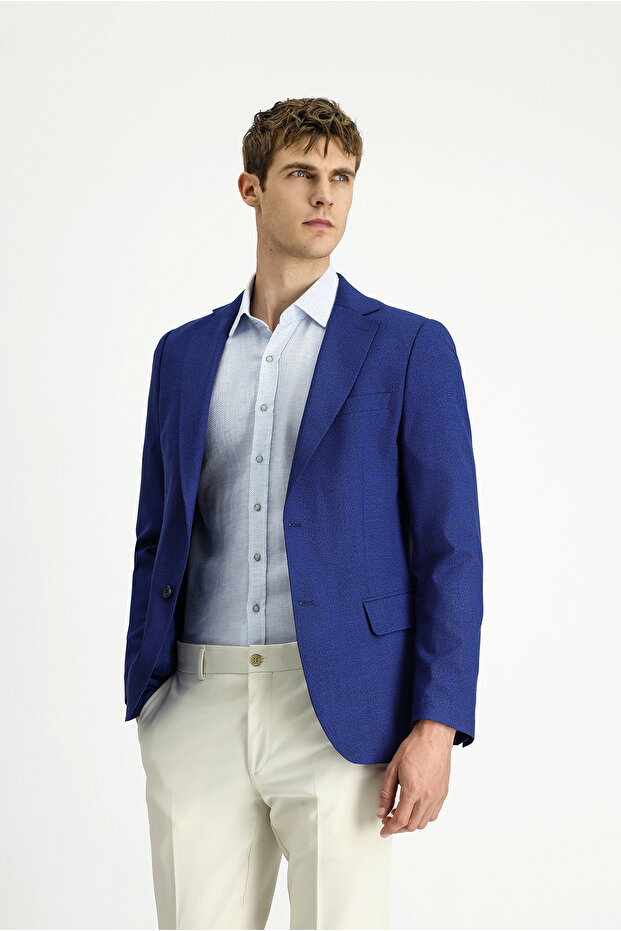 Regular Fit Classic Patterned Jacket - 1