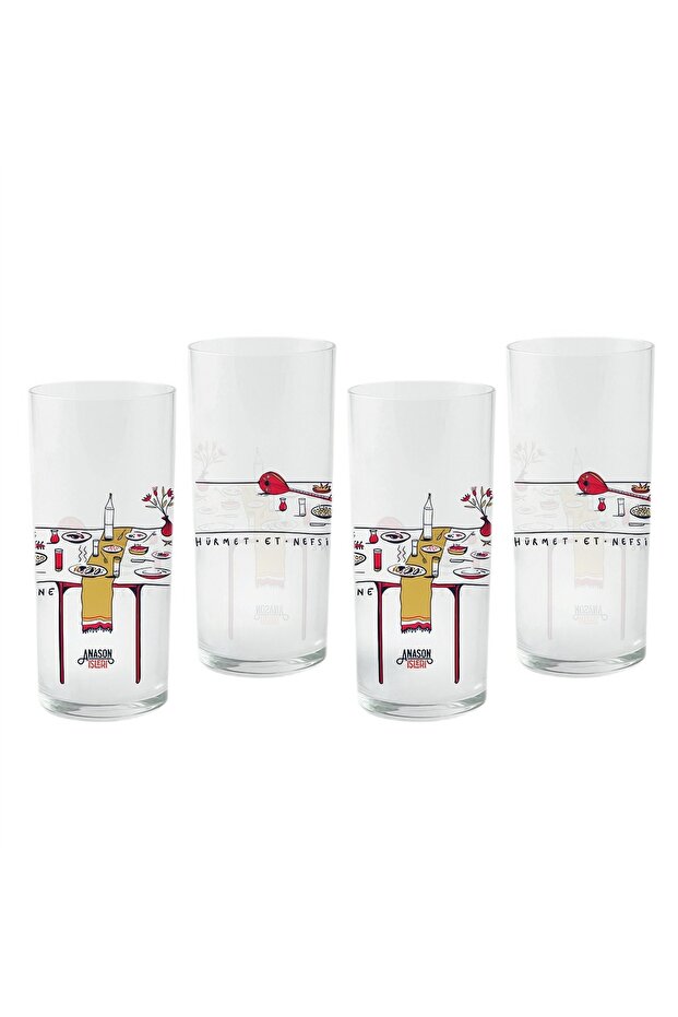 Hürmetli Rakı Glass Set of 4