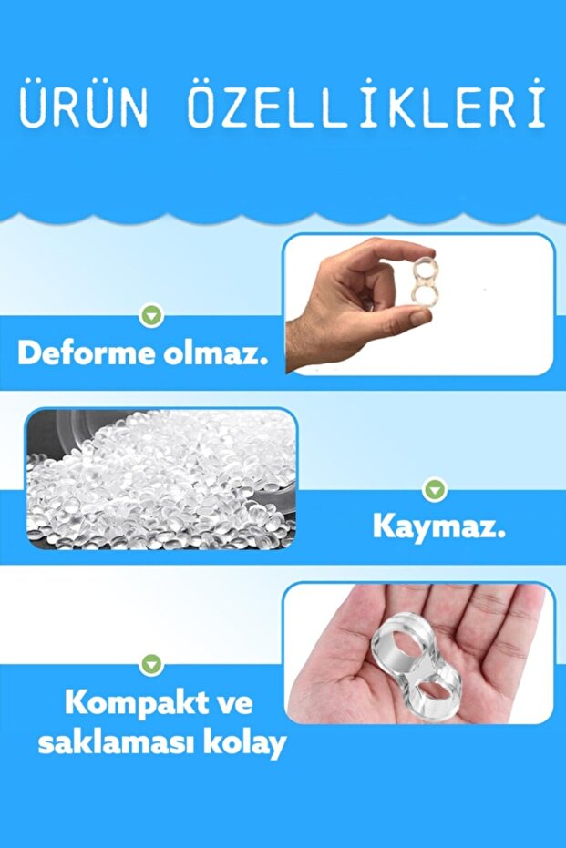 Şeffaf Silikon Plastik Kapı Kolu Tutucu Tutacağı Durdurucu Pencere Tamponu Stoperi (10 Adet) - 3